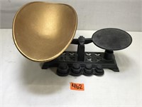 Cast Iron Scale with Weights