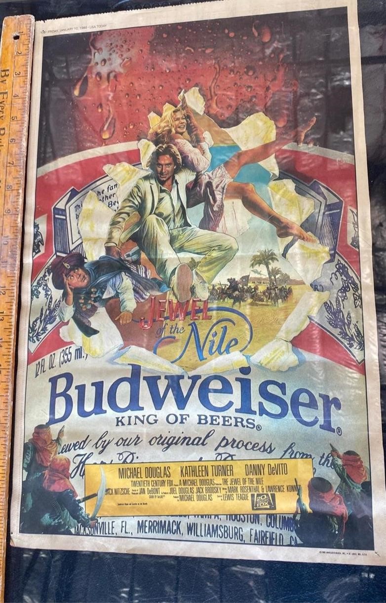 Vintage Budweiser Newspaper Ad