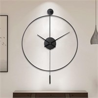 $80  YISITEONE Decorative Wall Clock  20 Black