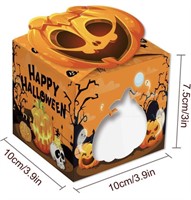 HALLOWEEN KRAFT PAPER GIFT BOXES, TRICK OR TREAT