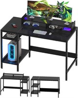 MINOSYS 39 Gaming Desk  Adjustable  Black
