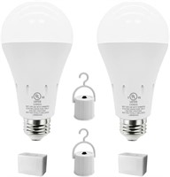 $22  80W Backup Light Bulb  Dimmable Daylight 2pk