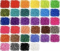 LOOM RUBBER BANDS REFILL KIT IN 34 COLOR 7200PCS