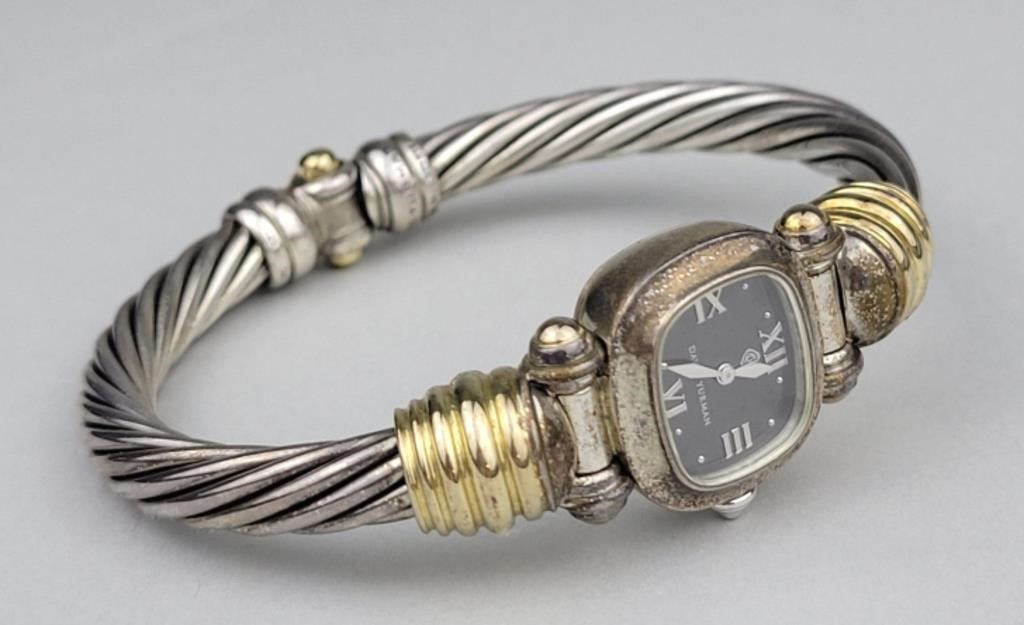 18K Gold & Sterling David Yurman Watch.