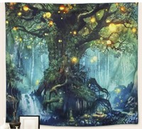 FOREST TAPESTRY, NATURE TREE POPULAR ELVES WALL