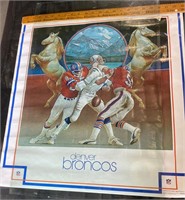 1969 Broncos Poster