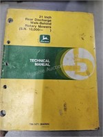 John Deere technical manual - 21" rear Disch walk