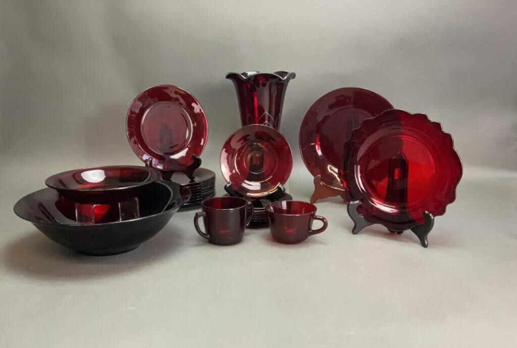 Ruby Red Glassware