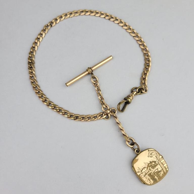 WH&Co Victorian Pocket Watch Chain Locket.