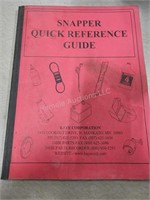 Snapper Parts manual and quick reference guide - 3