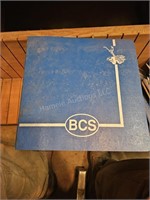 BCS rototiller manual - 2 3-ring binders