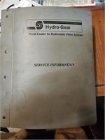Hydro-Gear service manuals - 1 3-ring binder and 2