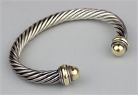D. Yurman 925 Sterling Silver Bracelet.