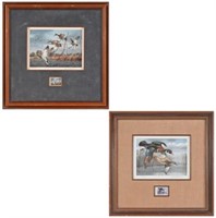 Two David Maass Texas Duck Stamp Prints