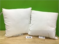 Room Essentials White Throw Pillow lot of 2