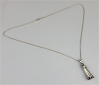 Sterling Cape Hatteras Lighthouse Necklace