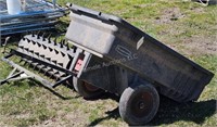 Pull behind tilt yard cart without tailgate - 44"