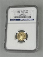 2009 Gold Eagle $5 Coin.