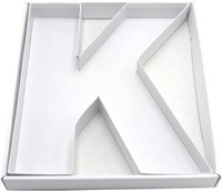 Qty 10 SHENGHE 12" Fillable Cardboard Letter "K"