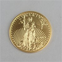 2012 1 Oz Fine Gold Eagle Five Dollar Coin.