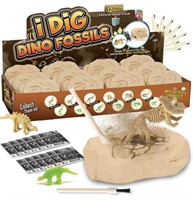 EDOLA, DINOSAUR DIGGING TOY SET WITH 12 DIFFERENT