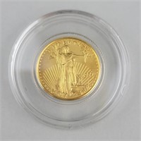1999 1 Oz Fine Gold Eagle Five Dollar Coin.
