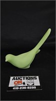 Fenton Frosted Glass Green Bird of Happiness