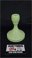 Fenton Jadeite Art Glass Candlestick Holder