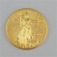 2003 1 Oz Fine Gold Eagle Fifty Dollar Coin.