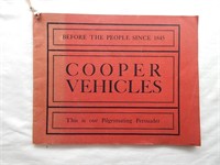 Rare 1800's Cooper Buggy & Wagon Catalog