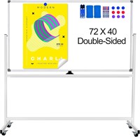 Mobile Whiteboard 72 X 40  Double-Sided