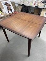 Small Teak Kitchen Table 39 X 39 " , Extends To
