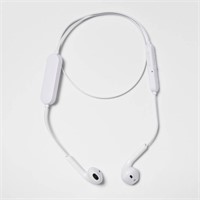 Wireless Bluetooth Flat Earbuds - heyday White