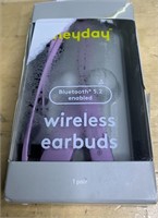 Wireless Bluetooth Flat Earbuds - heydayPastel Lav