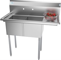KoolMore 2-Compartment Sink  SS  14x16x11