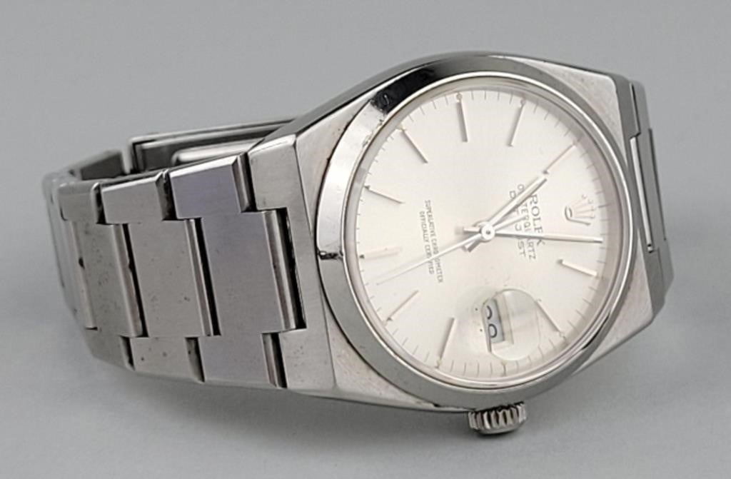 Authentic Rolex Oysterquartz Datejust Wrist Watch.