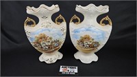 Royal Fenton Staffordshire Urn Vases