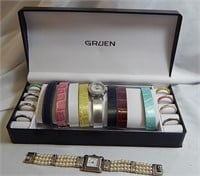 Gruen Boxed Watches Multiple Bands & Bezels
