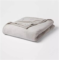 Solid Plush Bed Blanket - QUEEN