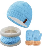 FENELY, KIDS WINTER BEANIE, SCARF AND MITTENS SET