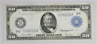 1914 Fifty Dollar Federal Reserve Note.