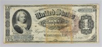 1886 Martha Washington $1 Silver Certificate.