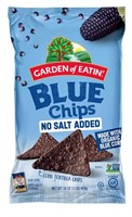 Blue Corn Tortilla Chips  No Salt  16oz 12pk