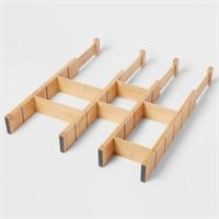 $20  4pk Bamboo Expandable Dividers - Brightroom