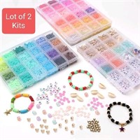 Lot of 2 Kits - 12800PCS Clay Beads Bracelet Makin