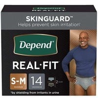 $28  Real Fit Incontinence Underwear for Men  S/M