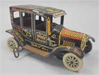 Vintage Marx Old Jalopy Tin Litho Windup Toy.