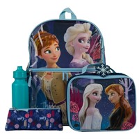$20  Frozen 5pc Kids' 16 Backpack & Lunch Box Set
