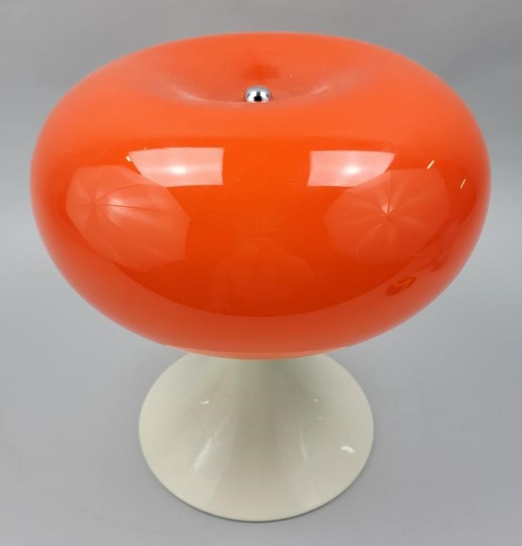 Mid Century Modern Glass Mushroom Lamp.