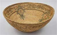 Vintage Native American Coil Basket.